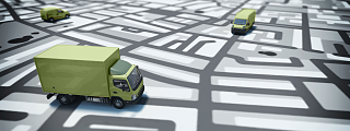 vehicles on map
